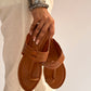 Tan Basic Kolhapuri Chappal