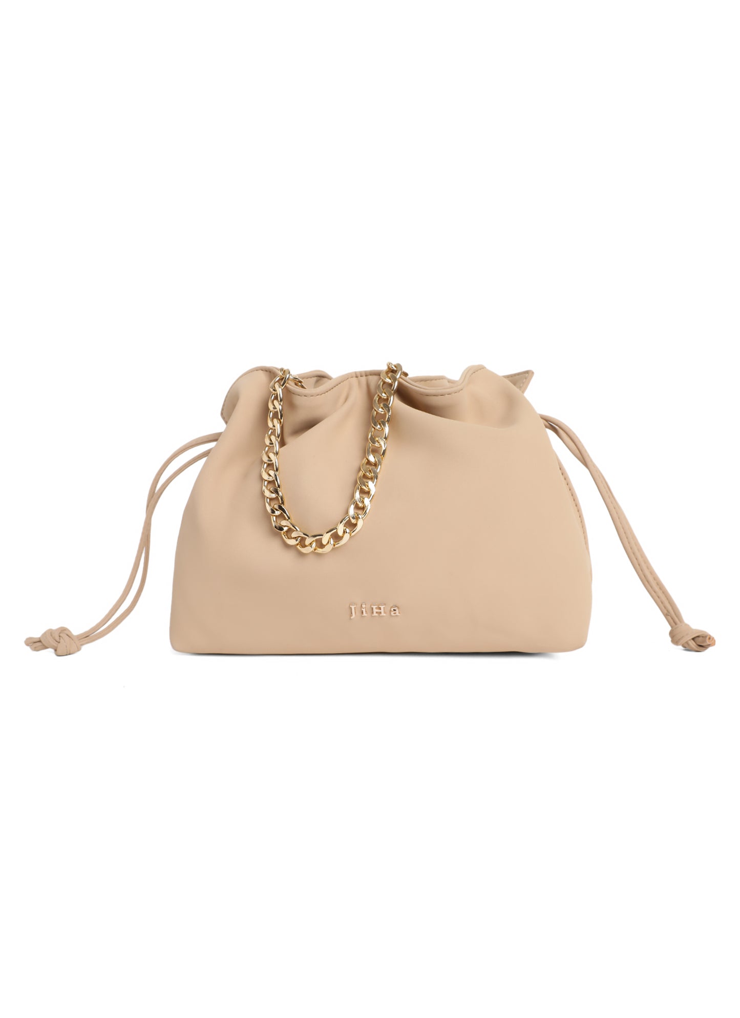 Cream Beige Bucket Bag