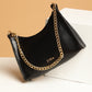 Black Chain Baguette Shoulder Bag