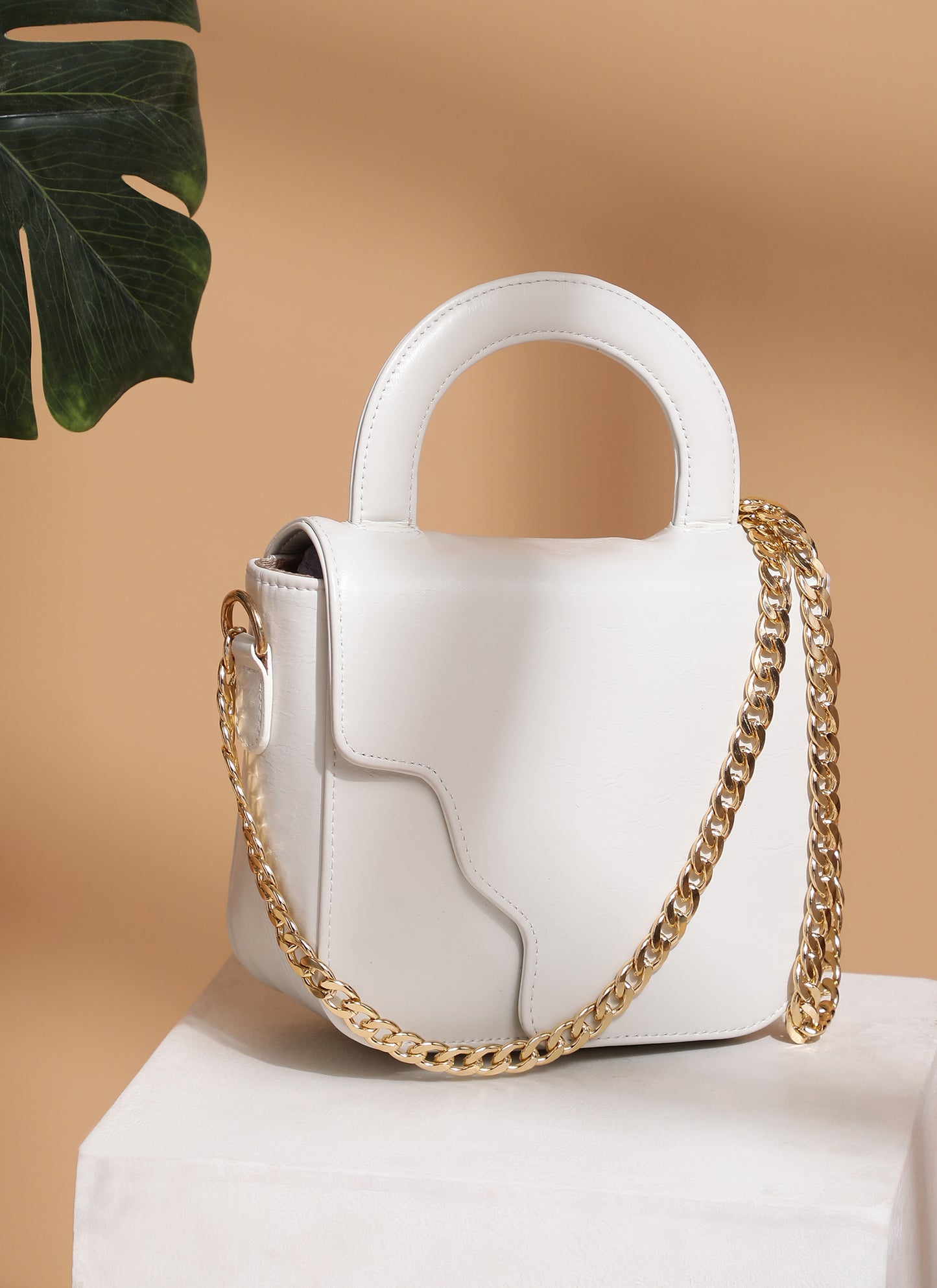 White Amour Sling Bag