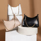 White Chain Baguette Shoulder Bag