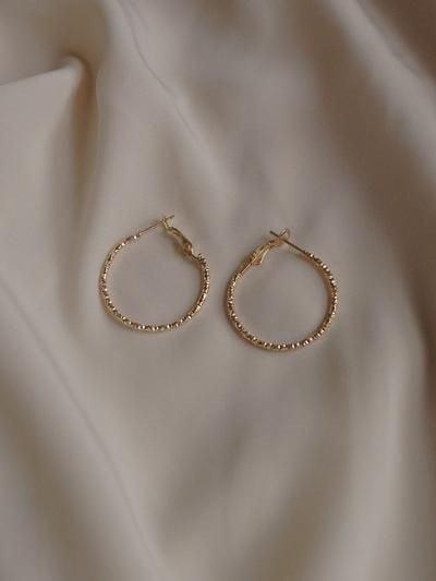 Twisted Gold Hoop earrings