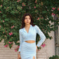 Pastel Blue Linen Dress