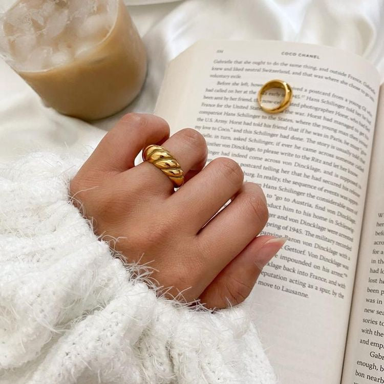 Croissant Gold Ring