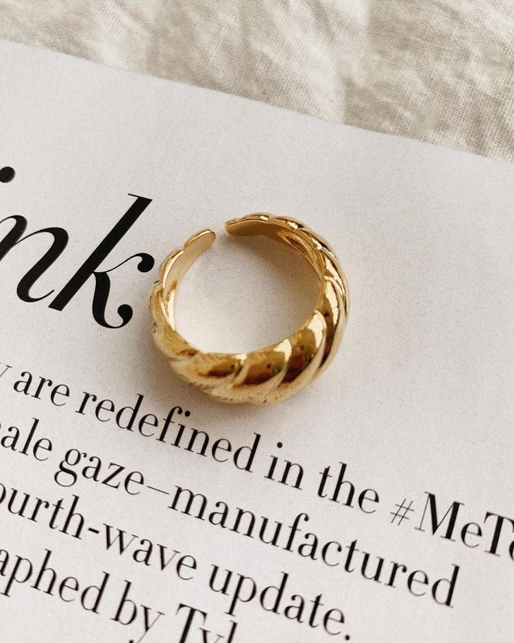 Croissant Gold Ring