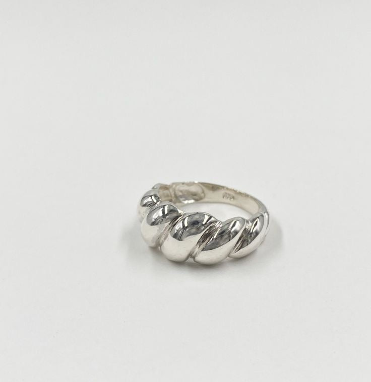 Croissant Silver Ring