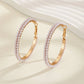 Elegant Pearl Hoop earrings