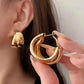 Gold Double Hoop earrings