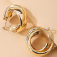 Gold Double Hoop earrings