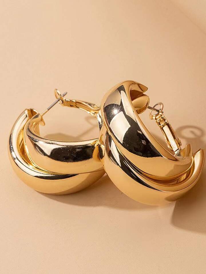 Gold Double Hoop earrings