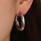 Basic Silver Hoop earrings