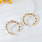 Gold Twisted Textured Hoop Earrings