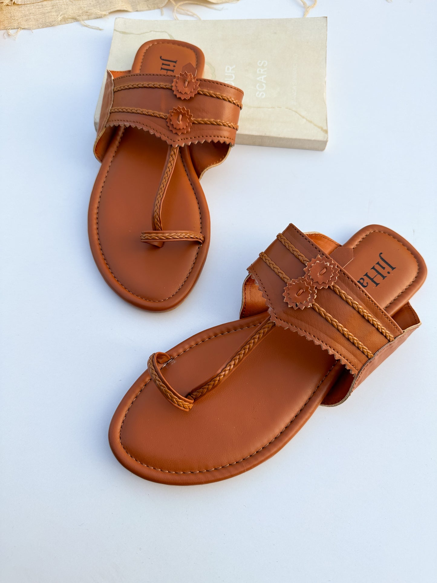 Tan Basic Kolhapuri Chappal