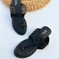 Black Basic Kolhapuri Chappal