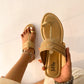 Gold Basic Kolhapuri Chappal