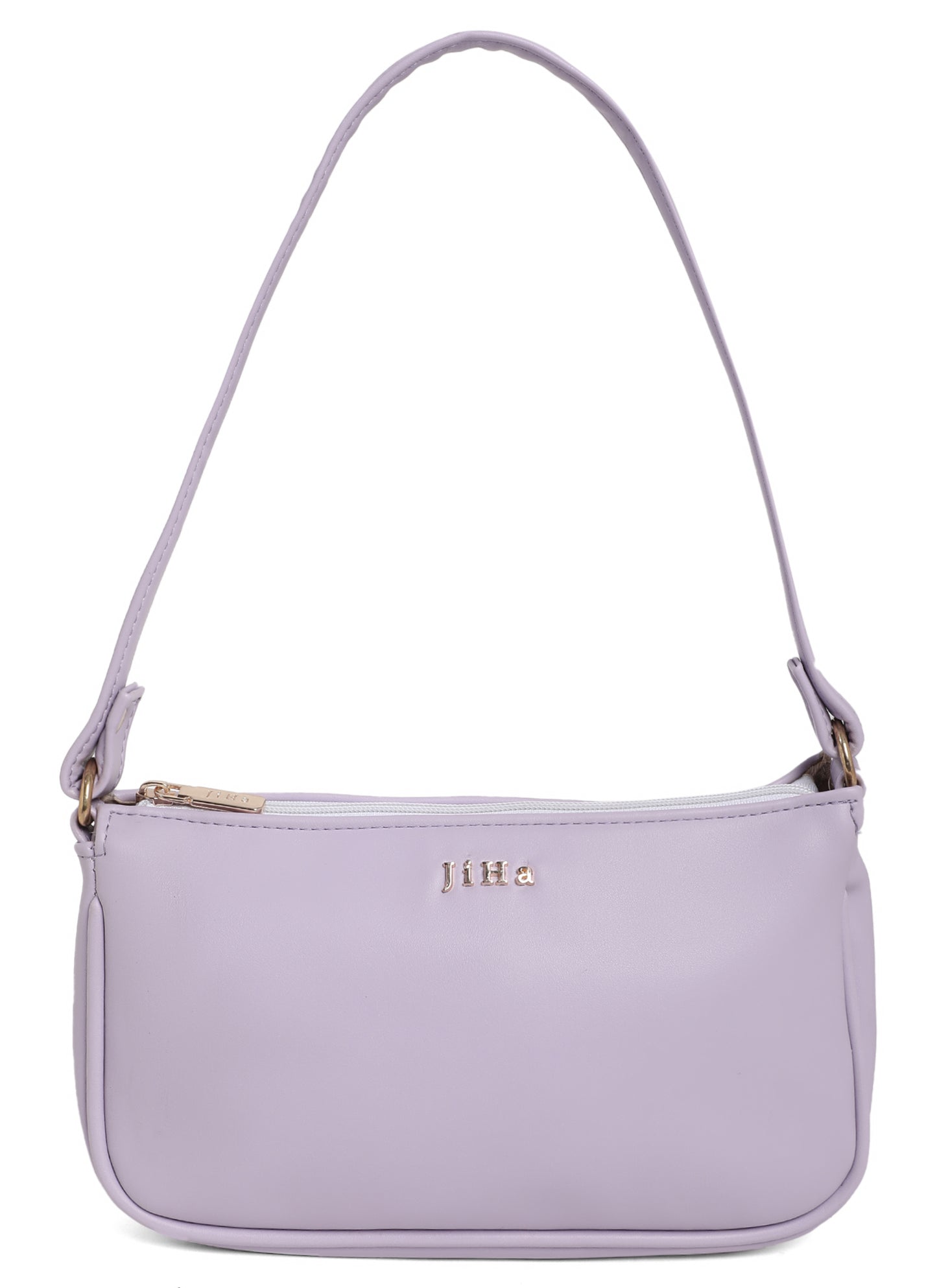 Lilac Basic Baguette Shoulder Bag