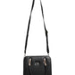 Jiha Faux Leather Black Box Satchel HandBag / Sling Bag