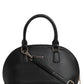 Jiha Faux Leather Black Satchel Hand Bag/ Sling Bag