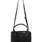 Jiha Black Croc Pattern Satchel Handbag / Sling Bag