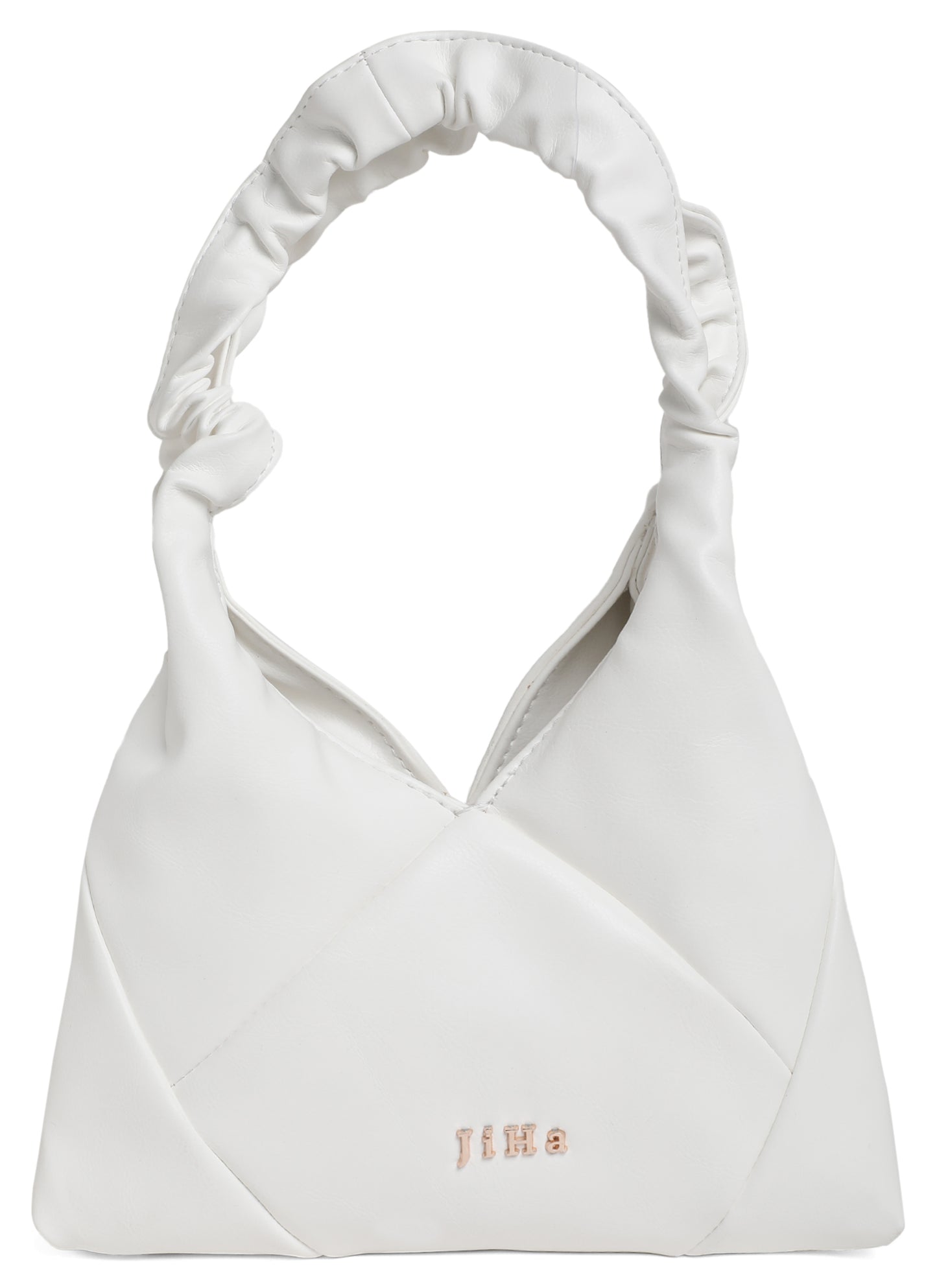 White Quilted Sweetheart Bag