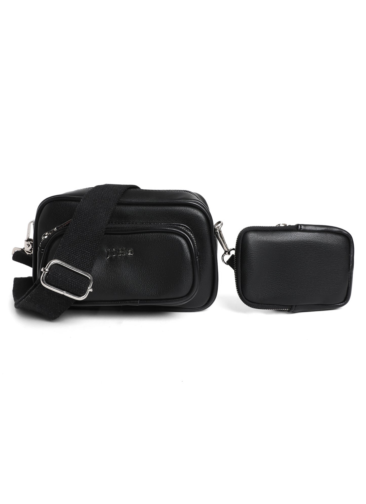 Black Utility Crossbody Bag