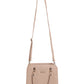 Jiha Faux Leather Nude Box Satchel Hand Bag / Sling Bag