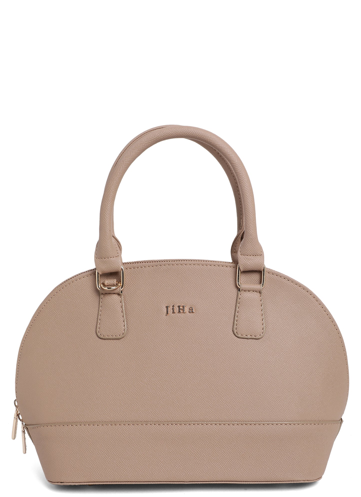 Jiha Faux Leather Nude Satchel HandBag / Sling Bag