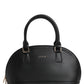 Jiha Faux Leather Black Satchel Hand Bag/ Sling Bag