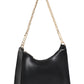 Black Chain Baguette Shoulder Bag