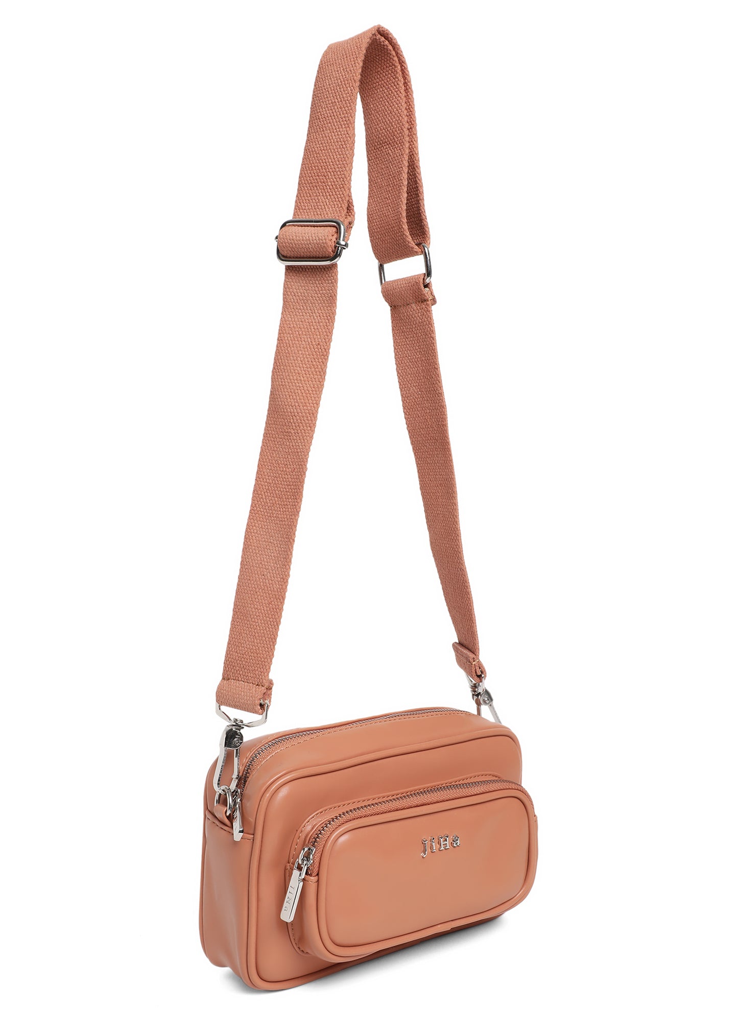 Brown Utility Crossbody Sling Bag