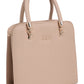 Jiha Faux Leather Nude Box Satchel Hand Bag / Sling Bag