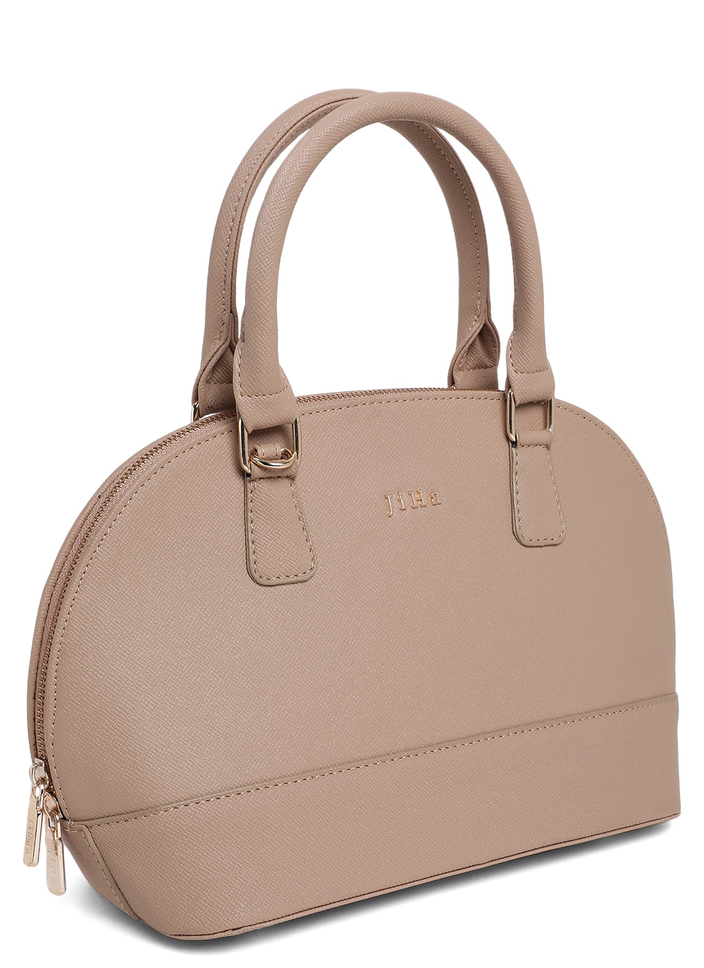 Jiha Faux Leather Nude Satchel HandBag / Sling Bag