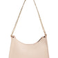 Beige Chain Baguette Shoulder Bag