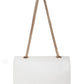 White Quilted Double Chain Shoulder and Sling Bag