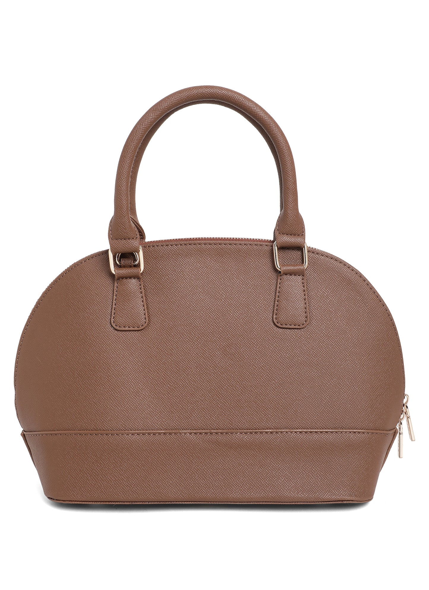 Jiha Brown Faux Leather Satchel Hand Bag/ Sling bag