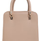 Jiha Faux Leather Nude Box Satchel Hand Bag / Sling Bag