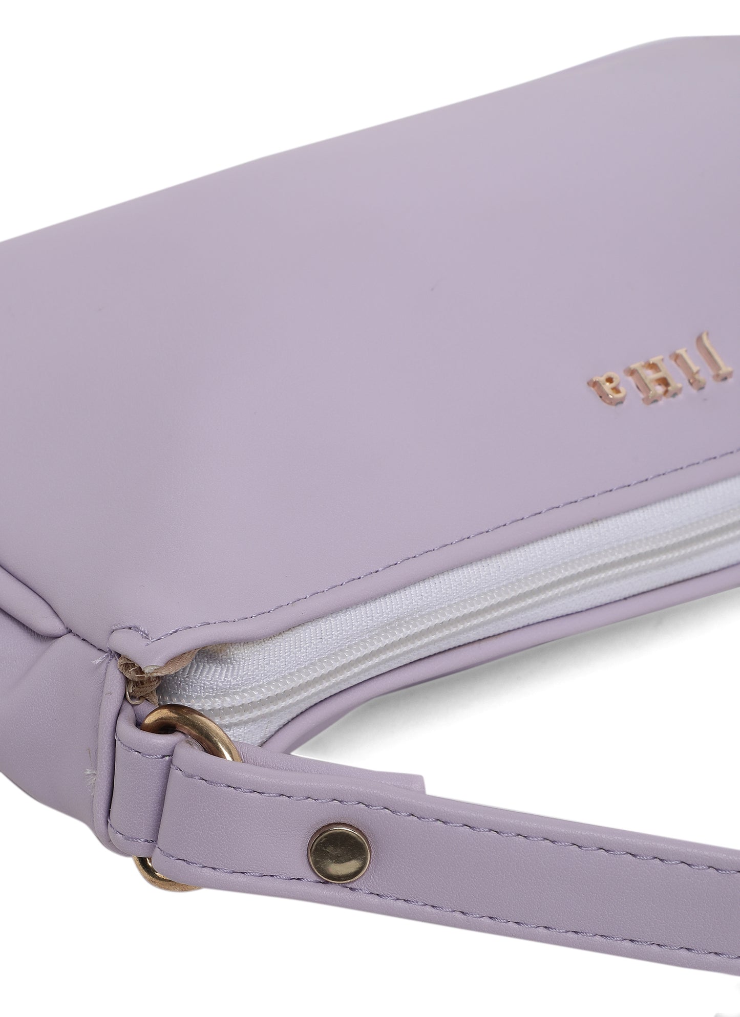 Lilac Basic Baguette Shoulder Bag