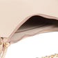 Beige Chain Baguette Shoulder Bag