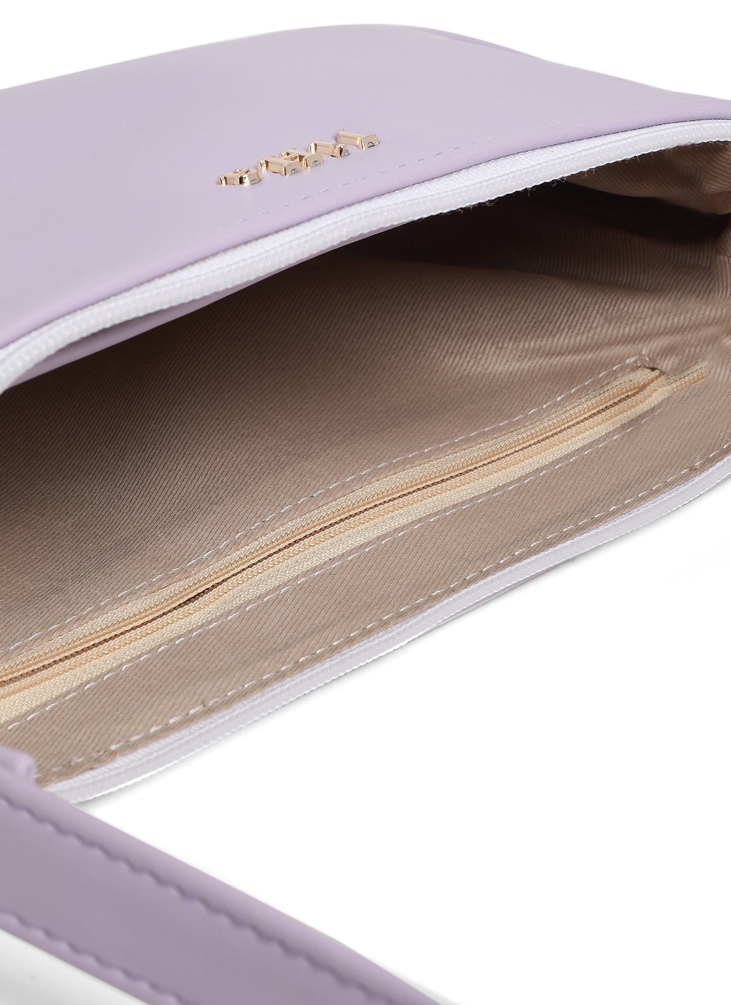 Lilac Basic Baguette Shoulder Bag