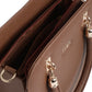 Jiha Faux Leather Brown Box Satchel Hand Bag / Sling Bag