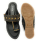 Black Gold Stone Kohlapuri Chappal