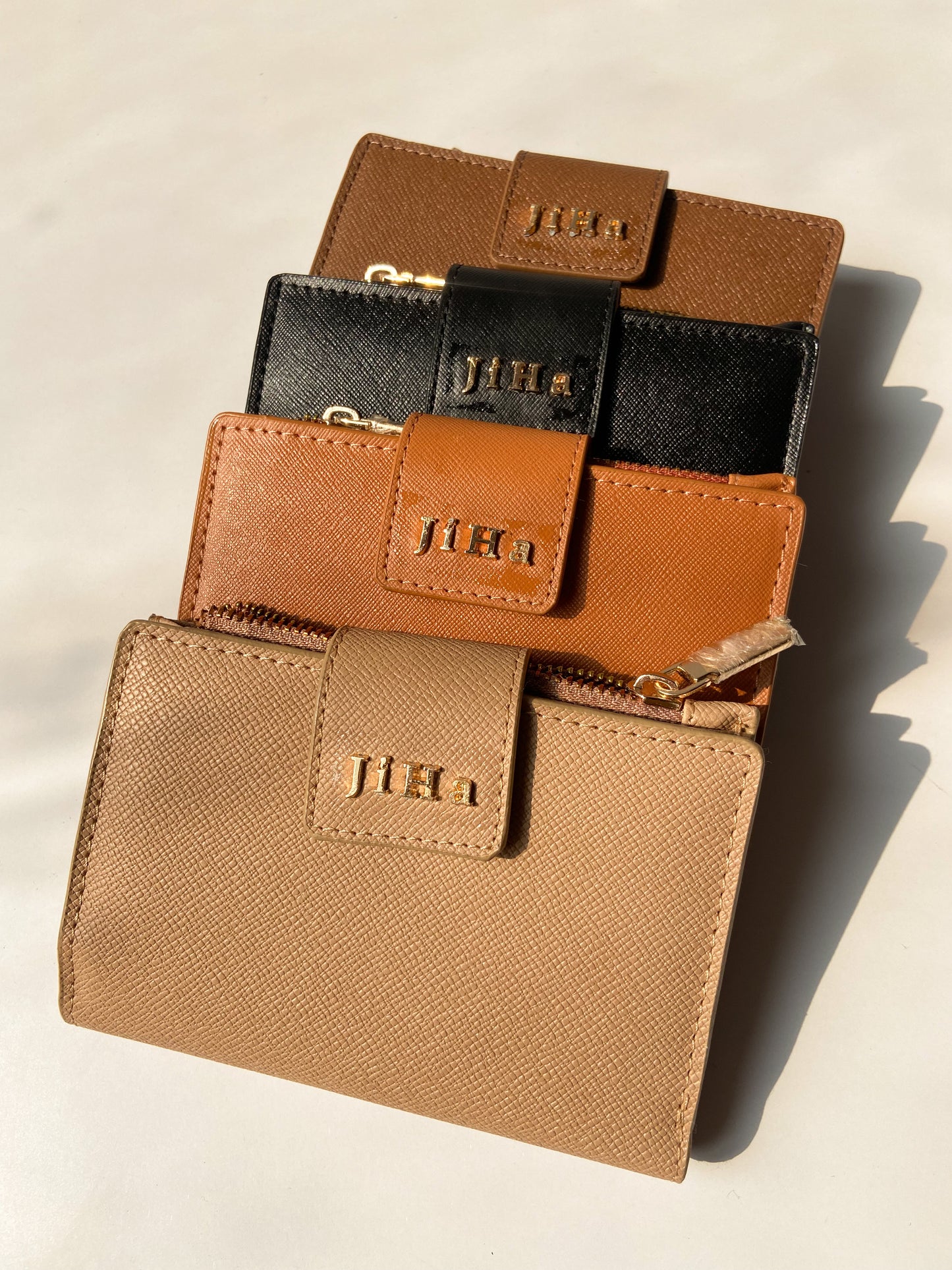 Jiha Brown Faux Leather Premium Flap Wallet