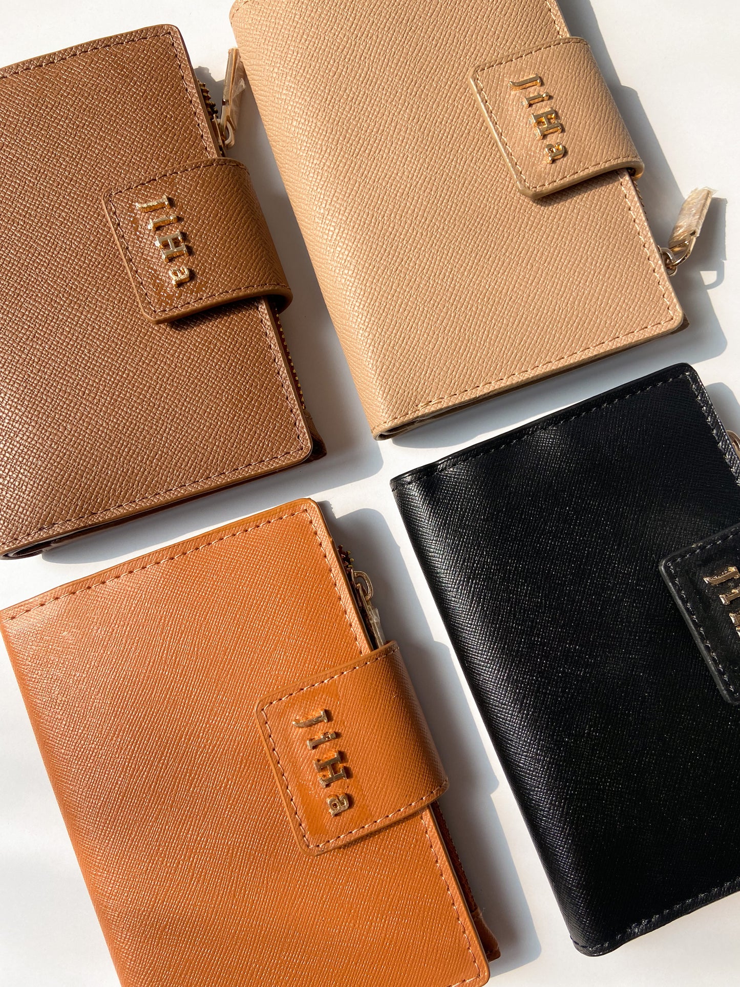 Jiha Tan Faux Leather Premium Flap Wallet