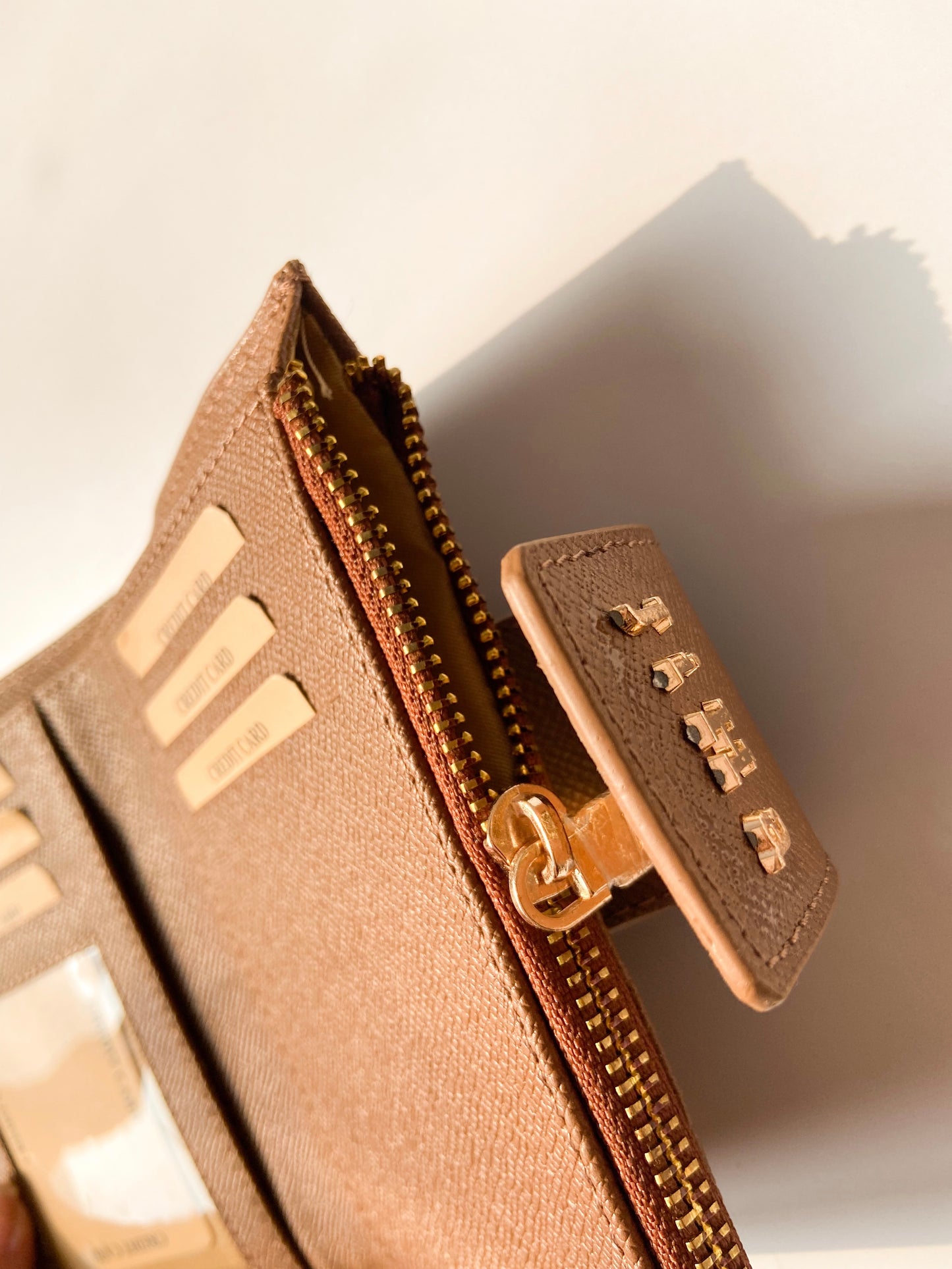 Jiha Brown Faux Leather Premium Flap Wallet