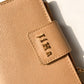 Jiha Beige Faux Leather Premium Flap Wallet