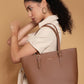 Jiha Premium Brown Tote Bag Shoulder Bag