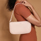 Pink Basic Baguette Shoulder Bag