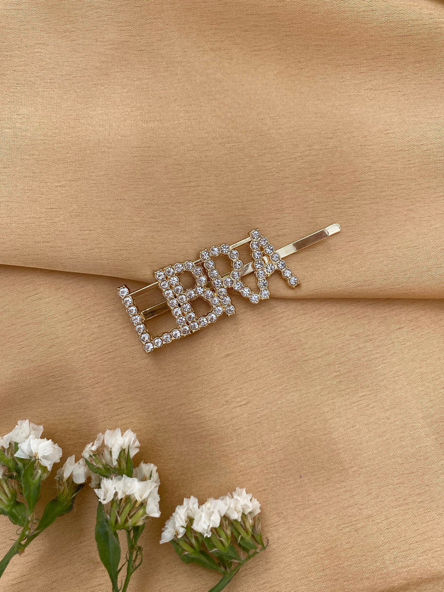 Rhinestone Letter Decor Hair Clip single pieces