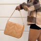 Beige Quilted Shoulder and Sling Bag