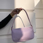 Lilac Basic Baguette Shoulder Bag